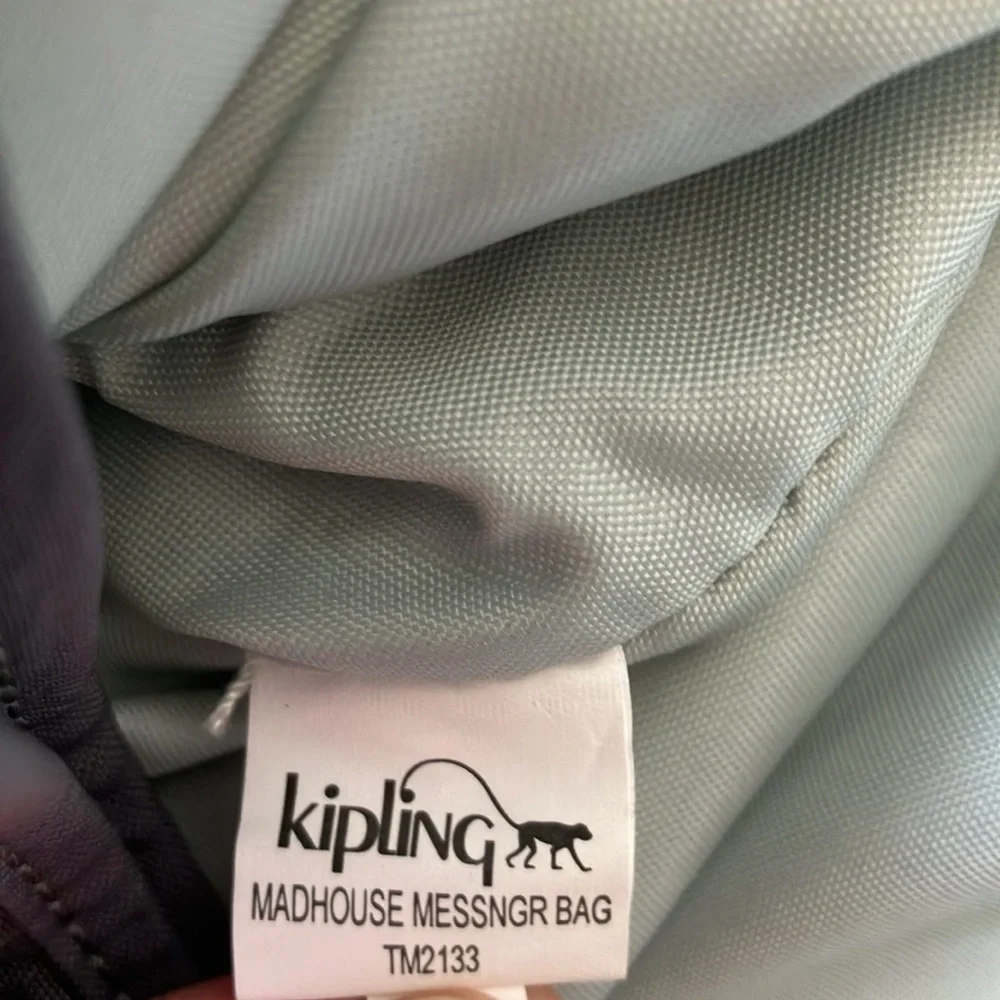 Kipling Madhouse Messenger Laptop Bag with Adjustable Strap Gray